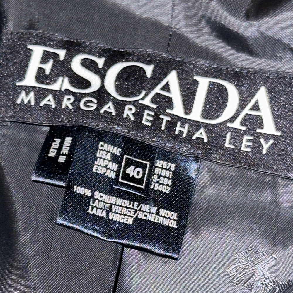 Escada Margaretha Ley Dark Navy Blazer - Picture 10 of 12
